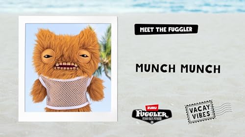 Fuggler Vacay Vibes 23 cm von ZURU, Lustiges Hässliches Monster, Plüschtier für Kinder und Erwachsene (Munch Munch) – Ansicht 6