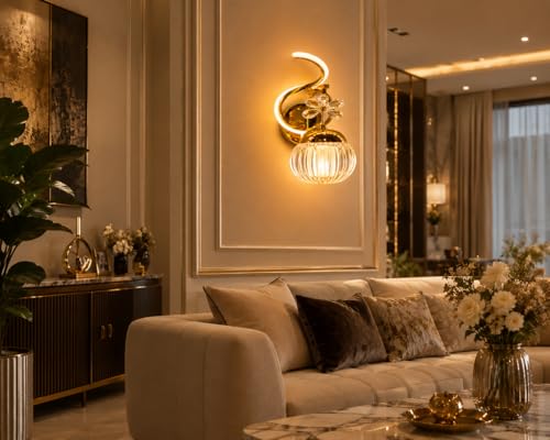 Image of Modern 232 WL LED Wall Light Metal Design | Different Color Mode Changing Energy Saving Led Transparent Wall Lamp for Bedroom, Living Room, Restaurants, Dining Coffee Shop,Home Etc.(Pack of 1)