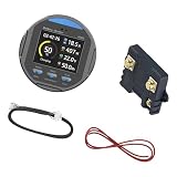 Xjdzineq Schermo a colori Coulometro 50A 100A 350A TR24 Tester Batteria Capacità Elettricità Corrente Retroilluminazione Batteria Scarica Dispositivo di Allarme