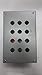 Wiegmann PBGX12 PB-Series NEMA 12 Enclosure for 22.5 mm Pushbuttons, Steel, 10" x 7" x 4"