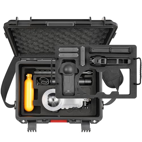 Funda rígida impermeable para Insta360 X5 con correa miniatura 1
