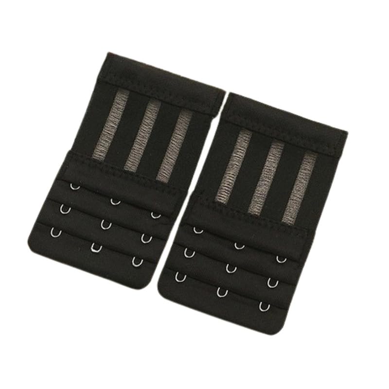 Microfiber Elastic Three Row Bra Buckle Shoulder Strap Extension-image-40