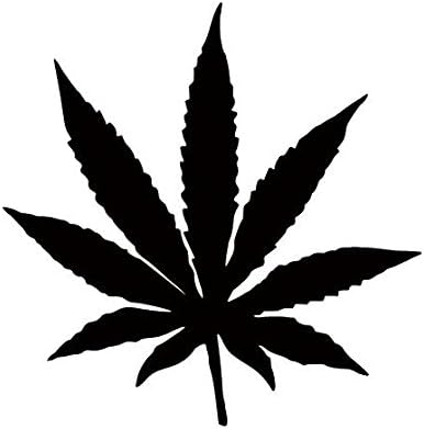 Amazon Co Jp 麻 麻の葉 あさ アサ Marijuana Weed Pot Leaf マーク ステッカー シール デカール 15cm ブラック 文房具 オフィス用品