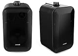 Audibax Orion 5 Nero - Diffusori Passivi da Scaffale HiFi - Coppia di Altoparlanti Stereo a 2 Vie - potenza Continua di 30W - Montaggio a Parete Incluso - Altoparlanti con Woofer da 5,25"