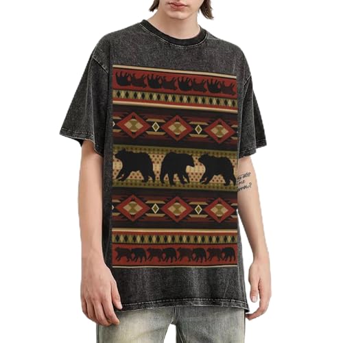 T-shirt surdimensionné homme en pur coton délavé au fini vintage