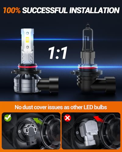Image of SEALIGHT H10 9140 9145 LED Fog Light Bulbs, 12000LM 6500K Cool White 9145 H10 LED Fog Lights, 9140 LED Fog Light Bulbs Replacement Front Fog Lights for Car, Trucks, SUVs, Non-polarity
