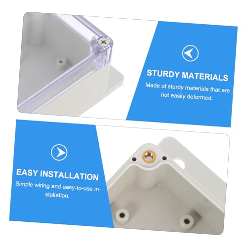 Plastique résistant et étanche pour ce lot de 3 boîtes de dérivation extérieures - 2