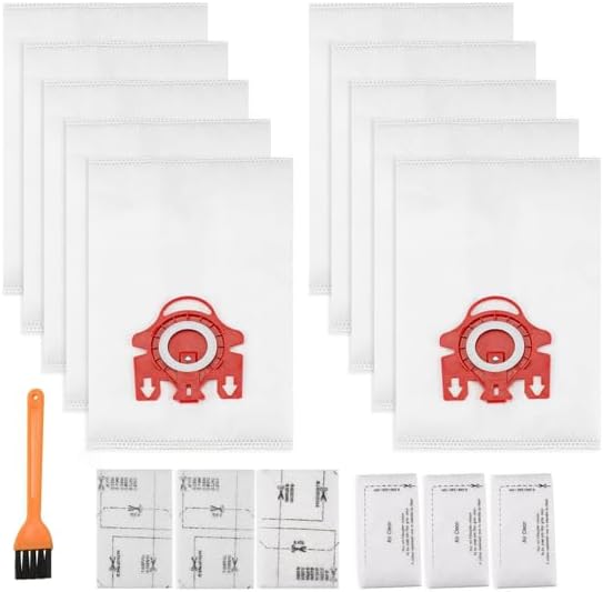 3D Airclean FJM - Bolsa para aspiradora compatible con aspiradora Miele FJM, aspiradora compacta C2 Compact C1 C1 S241 S290 S300i S500 S700 S4 S6