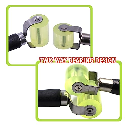 Zueyen 2 Stück Andrückrolle Andrückwalze,Andrückrolle Auto Schallschutz,Professionell Silikon Roller,für Wärmedämmung,Kantenumleimer und Zum Verschweißen von PVC-Planen