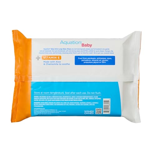 Image of Baby XL Soothe Wipes - Extra Large 12.5x7.5 inch Gentle Baby Wipes with Aloe, Chamomile & Vitamin E - Hypoallergenic, Alcohol-Free, Dermatologist Tested, Gentle Care (50 CT, 6 Pack, 300 Total)