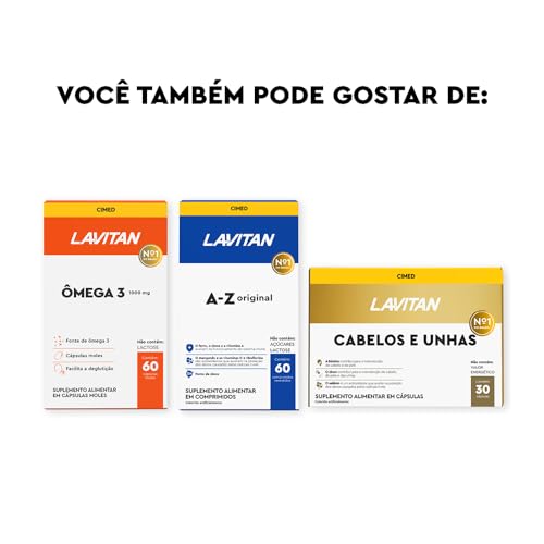 Suplemento Alimentar Imunidade CDZSE, Branco, Lavitan, 30 cápsulas