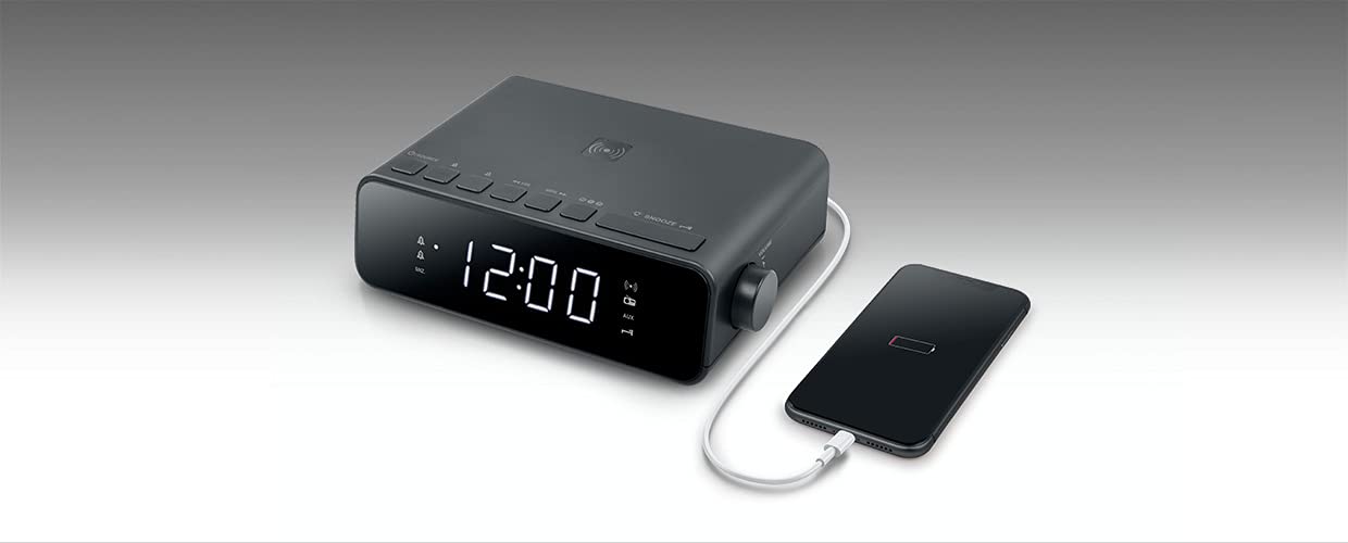 Muse M-175WI - Radio Despertador Alarma Dual, Negro