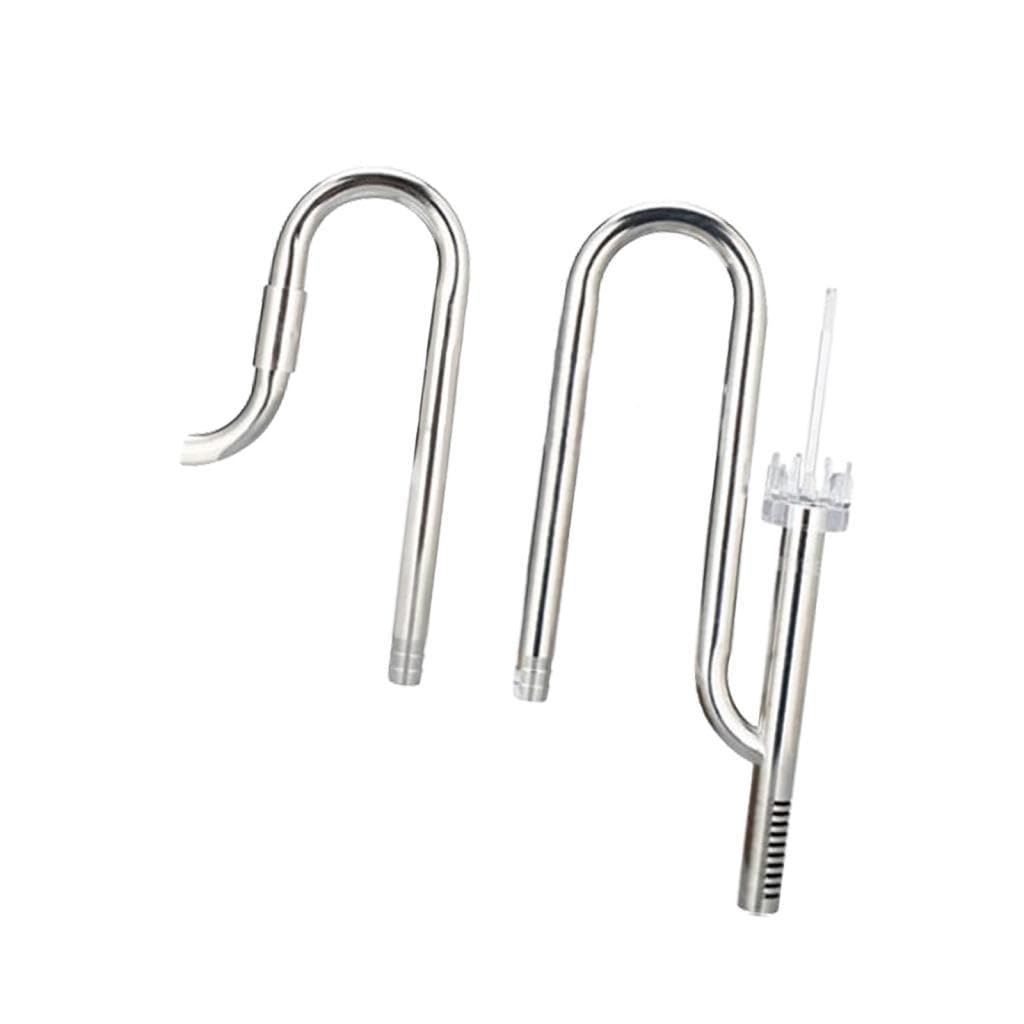 Tubo Filtro Riutilizzabile per Acquario Lily in Acciaio Inox con Ingresso E Uscita per Acquario Piantumato (12 Mm, 16 Mm), 16 Olio-Pellicola Regolare