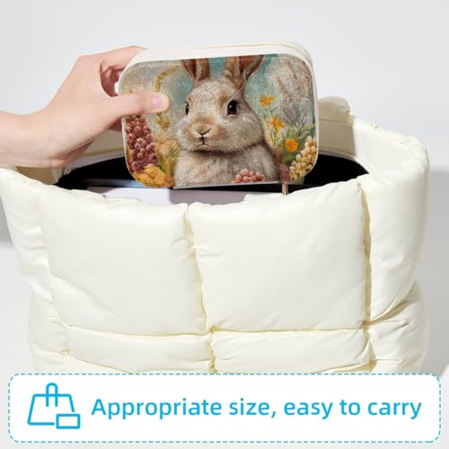 Boîte à bijoux lapin portable pour éviter les colliers emmêlés - 6