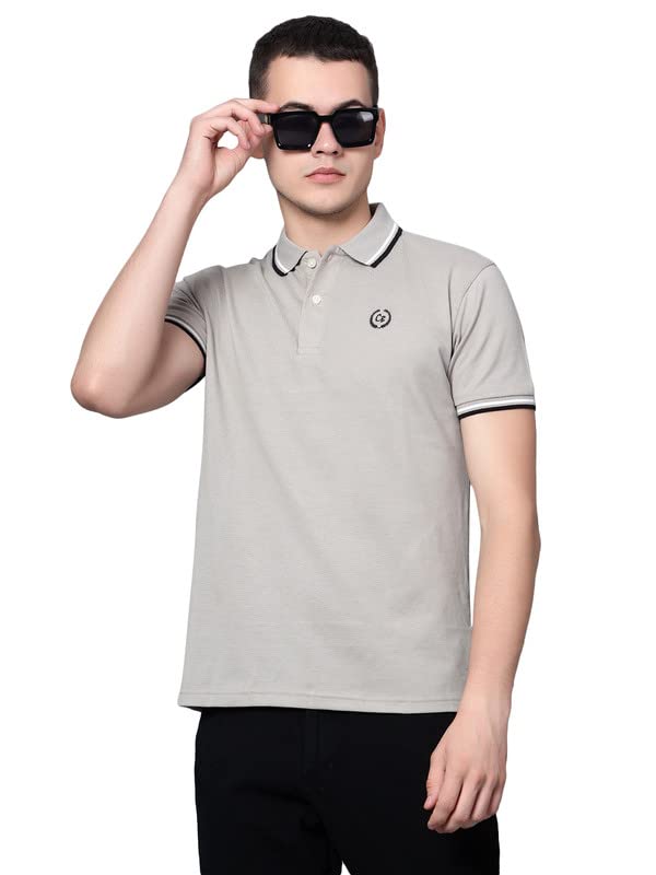 cantabil Men's Solid Regular Fit T-Shirt-picture-14