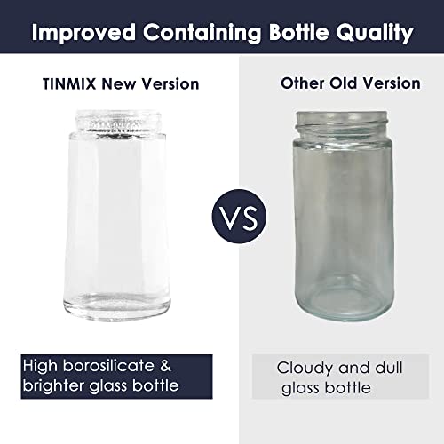TINMIX Ölspenderflasche mit Grillbürste - Ölaufbewahrung und Spenderbehälter und Silikon-Backpinsel für Küche, Grillen, Backen und Kochen… – Ansicht 5