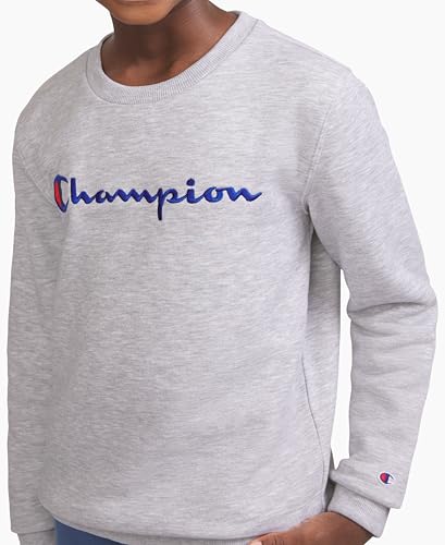 Image of Champion Boys Sweatshirt for Kids Pullover Fleece Crewneck Sweater