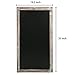 MyGift 35-Inch Wall-Mounted Chalkboard, Vertical/Horizontal Hanging Torched Wood Frame Message Board