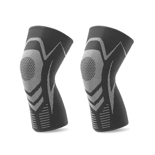 XFSRG Rodillera Deportiva Compresión Elástica Soporte Articulación Protección Rodilla Ajustable Transpirable Antideslizante Recuperación Lesiones(G)