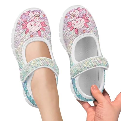 Girls Axolotl Mary Jane Dress Shoes Ballet Princess Flats Party Wedding School Shoes for Kids4