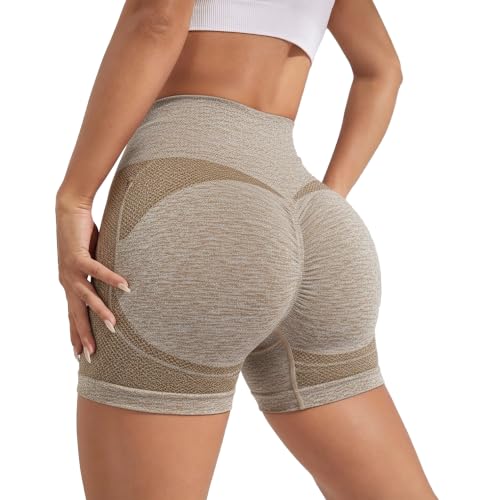 Image of Shoppy Villa Women's Yoga Shorts Spandex|Shapewear Shorts for Women |High Waisted Booty Scrunch Shorts| Workout Shorts for Women