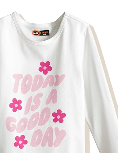 Image of Amazon Brand - Symbol Girls Girls Night Dress | 100% Cotton T-Shirt & Pyjama Set | Age 2-14 Years