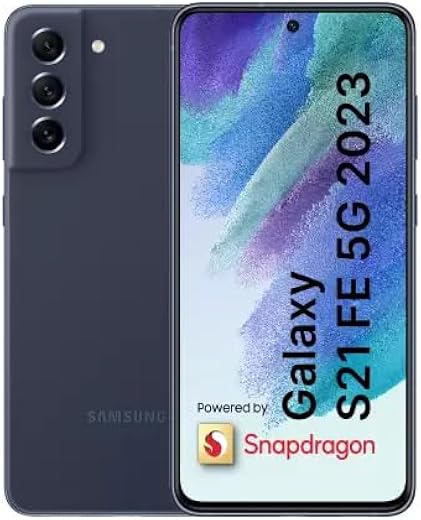 SAMSUNG Galaxy S21 FE 5G with Snapdragon 888 (8GB RAM, 128GB Storage) (Navy)