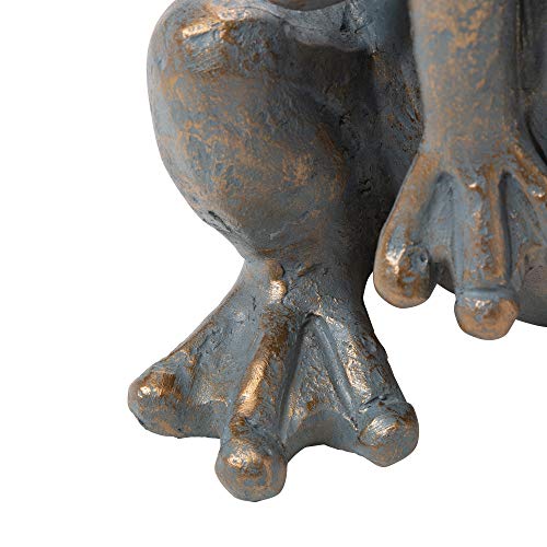 Glitzhome Jk85278 Welcome Sign Stacked Frog Garden Statue, Bronze,28.25"H #TOP4