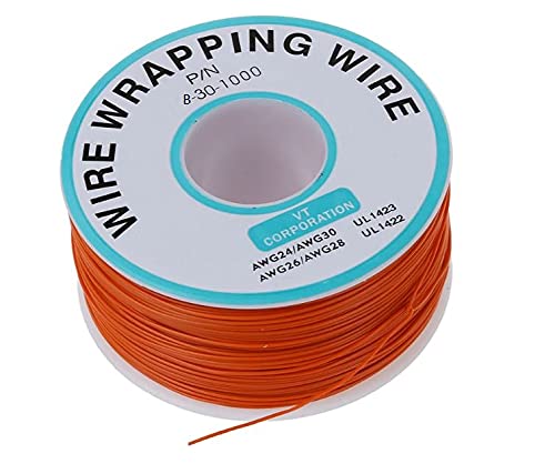 B-30-1000 Insulated PVC Coated 30AWG Wire Wrapping Wire-RED-230 Meters (B09H4J28P9) Amazon Price History, Amazon Price Tracker