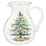 Spode Christmas Tree Glass Pitcher