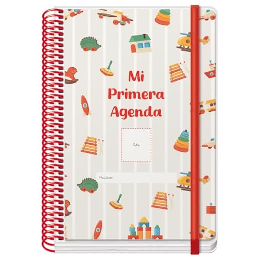Dohe - Mi Primera Agenda Guardería y Preescolar - Día Página, A5, Perpetua Sin Fecha, Portada Personalizable con Foto, Bebés y Niños 0-3 años, Incluye Comunicaciones, Comidas, Horario, Observaciones