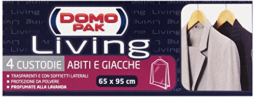 Domopak - Custodie, Abiti e Giacche, 65 x 95 cm -   4 pezzi
