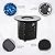 30 Inch Fire Tables Round Tabletop 50000 BTU Outdoor Fire Pits for Outside Steel Gas Fire Table with Fire Pit Lid Waterproof Cover, Black
