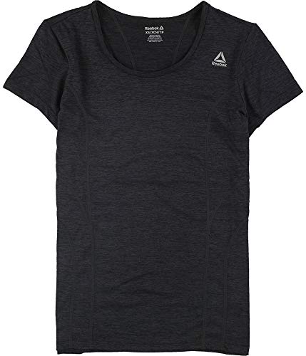 T-shirt Reebok en polyester chiné pour femme vêtement de sport essentiel