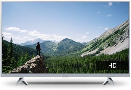 Rear view of Panasonic TX-32MSW504S TV showing connectivity ports and stand attachment points.