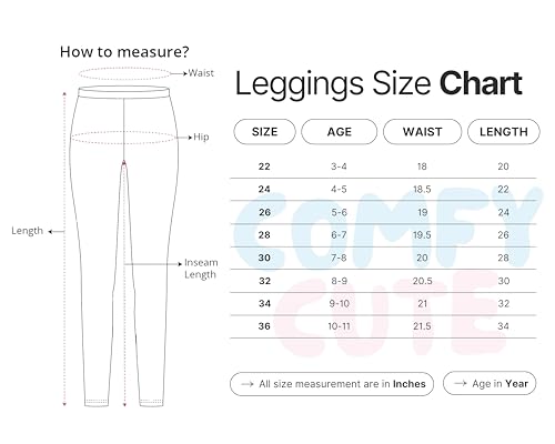 comfycute Pure Cotton Capri for Girls Kids | Stretchable Non-Transparent Soft & Comfortable, Breathable Skin-Friendly, Regular Fit, Bottom Wear for Daily Use - Image 6 thumbnail