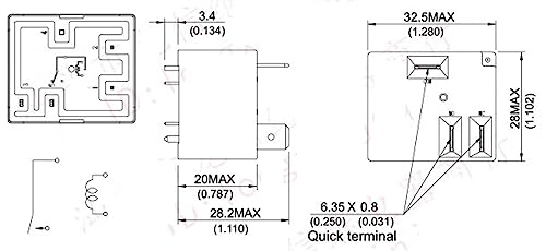 Relé MPQ4-1A-12V-40A HT90-DC12V-SAR de 4 pines para recambios de electrónica general 2