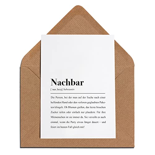 Nachbar Karte mit Umschlag – Nachbar Definition