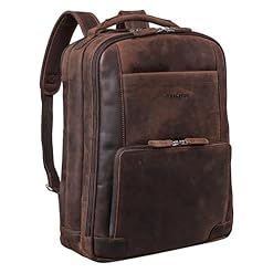STILORD XL Herren-Businessrucksack aus Leder braun – 15-17 Zoll großer Arbeitsrucksack – Männer Laptop-Rucksack – Vintage Office-Bag aus Echtleder ‚Harlow‘