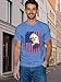LBP American Flag Eagle Shirt Men's 1776 July Patriotic T-Shirt 4th of July Tees USA Flag Tops