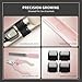 Tressify 13-Piece Pet Grooming Kit, Low Noise Pet Clippers, Replaceable Blade Head, Foot Hair Trimmer, 4 Limit Combs, Nail Grinder, Clipper, File, Comb, Shear, Brush, Oil, USB Cable
