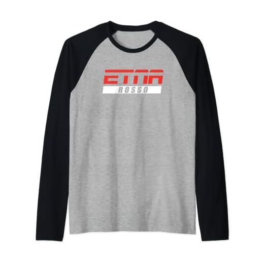 Etna Rosso Raglan Baseball Tee