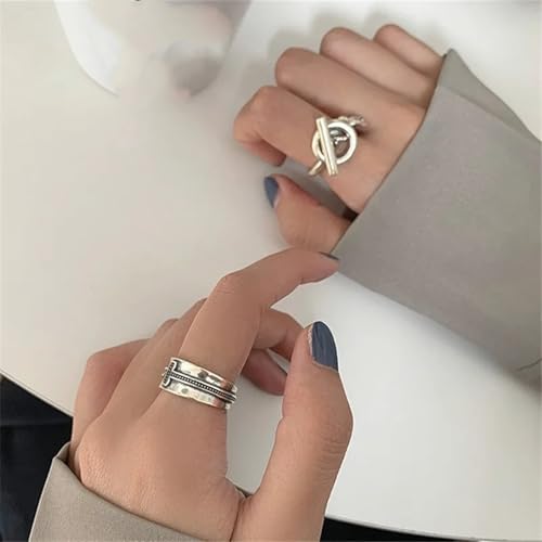 Bagues ring bijoux d'exception structure ajourée réglable femme homme - 4