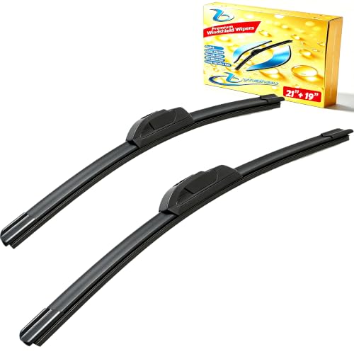 bynahau Windshield Wiper Blades 2 Pack, All‑Season 21"+19" OEM Replacement