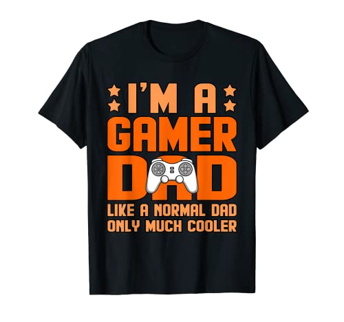 Gamer Dad Father's Day Daddy Father Love Graphic Camiseta