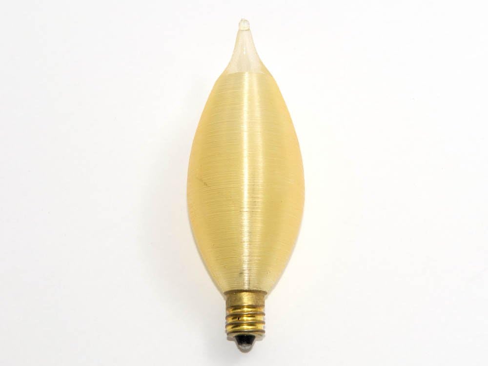 Bulbrite Incandescent C11 Candelabra Screw Base (E12) Light Bulb, 1 Count (Pack of 1), Amber