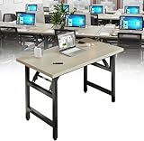 Conception multifonctionnelle: ce bureau d'ordinateur n'est pas seulement un bureau mais aussi un meuble multifonctionnel.Il peut également être utilisé comme bureau d'écriture, table d'étude ou table à manger.La conception d'épissage vous permet de connecter facilement plusieurs bureaux pour créer un espace de travail plus grand. (Une seule table pliante est incluse dans la liste des emballages)