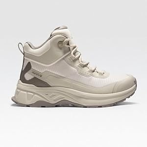 NORTIV 8 Wandellaarzen voor dames, lichtgrijs mat, 38 EU Breed