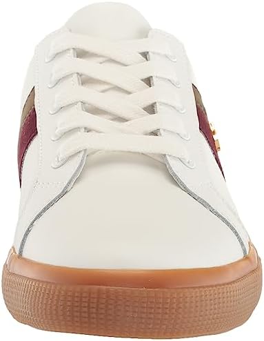 Lauren Ralph Lauren Women's Janson Sneakers, SNW WHT/VNTG BRGN/BTNC GRN, 11 | Image 1