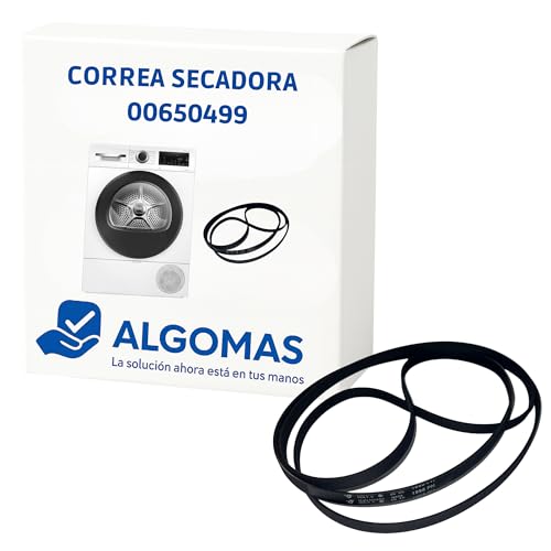 ALGOMAS® Correa Secadora 00650499 | 7 Estrías Alta Tracción, 1995mm | Transmisión Silenciosa y Mayor Durabilidad | Repuesto Compatible Bosch Siemens